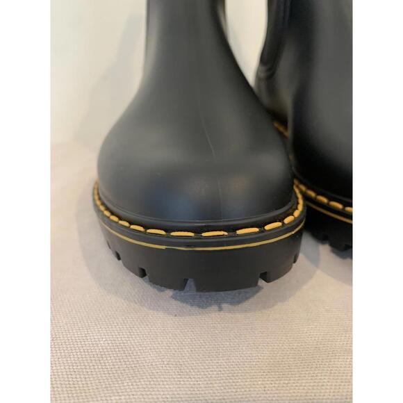 Igor Women's Soul Water Rain Rubber Black Boots Made in Spain Size 38 7.5 US - Picture 3 of 15